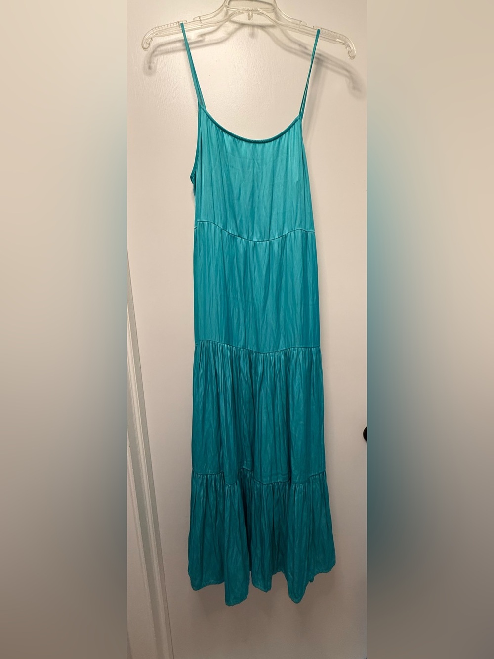 Joie Teal Tiered Maxi Dress Size S